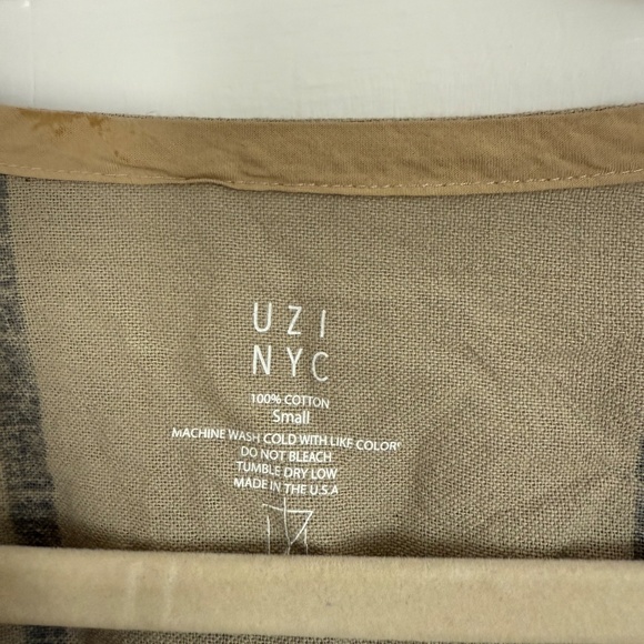 NWOT Uzi NYC Scratch Dress Taupe Size Small - Picture 3 of 4